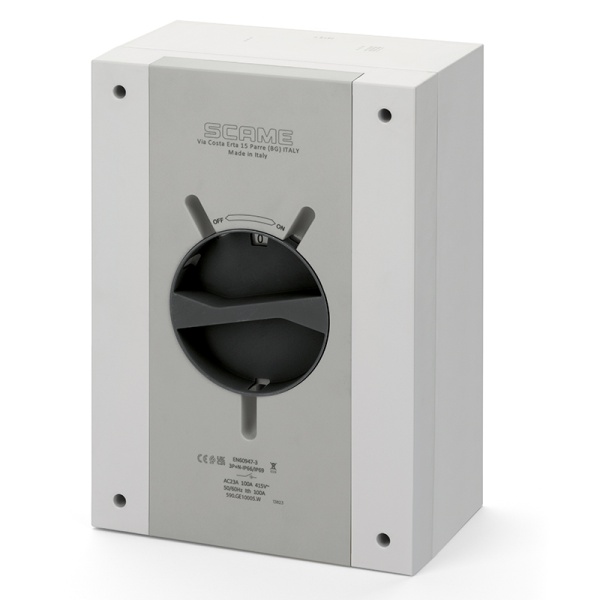 Выключатель нагрузки, 3P, 125A (125A AC23A 415V), 690VAC, габ. Y5, черная блок. рукоятка, в пластм. корпусе IP66/IP69, ISOLATORS