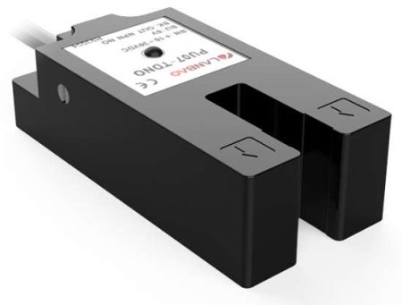LANBAO PU07-TDPO Щелевой датчик 7мм PNP NO кабель 2м