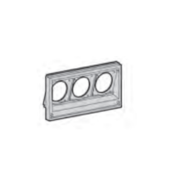 Лицевая панель EuroModul 47 с 3-мя отв. FMCE47 (Розетки 16-32A, 1х10/16А), 1 ряд FMCE 47 (2CMA191084R1000)