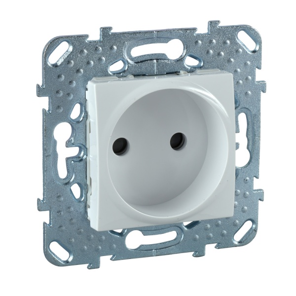 РОЗЕТКА БЕЗ З/К СО ШТОРКАМИ (ВИНТ. ЗАЖИМ