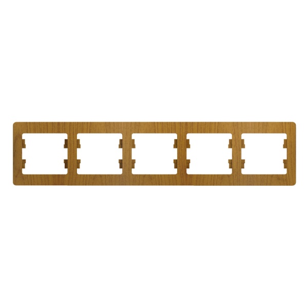 GLOSSA 5-постовая РАМКА, горизонтальная, ДУБ
