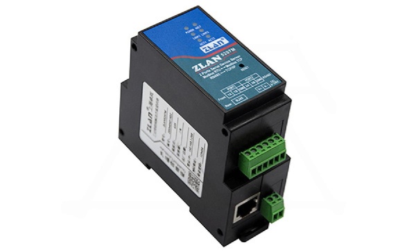 Преобразователь интерфейсов ZLAN5207M, RS-485 в Ethernet, 2xRS-485, Modbus Gateway, MQTT Gateway, 24VDC, DIN35