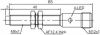 LANBAO LR08BN04DPCY-E2 индуктивный датчик M8x54мм PNP NC Sn=4мм разъем M12