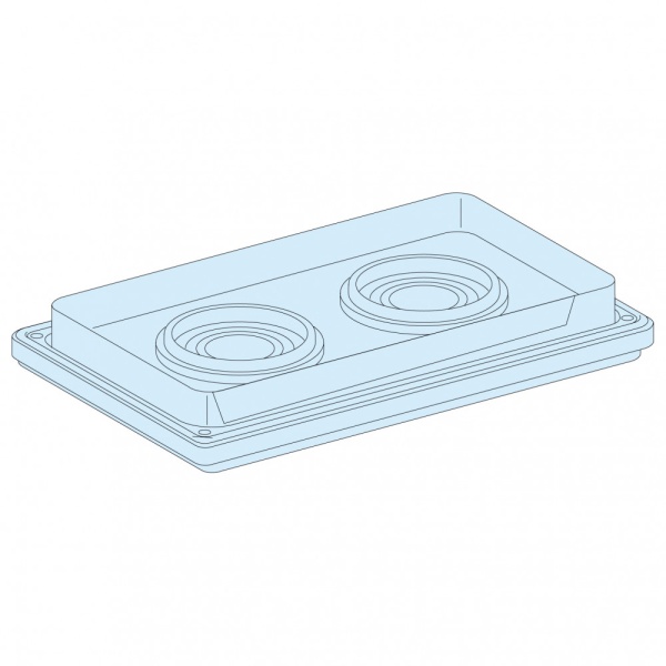 САЛЬНИК. ПАНЕЛЬ С 2 ОТВЕРСТИЯМИ ДИАМЕТРОМ 33 - 72 ММ, IP55