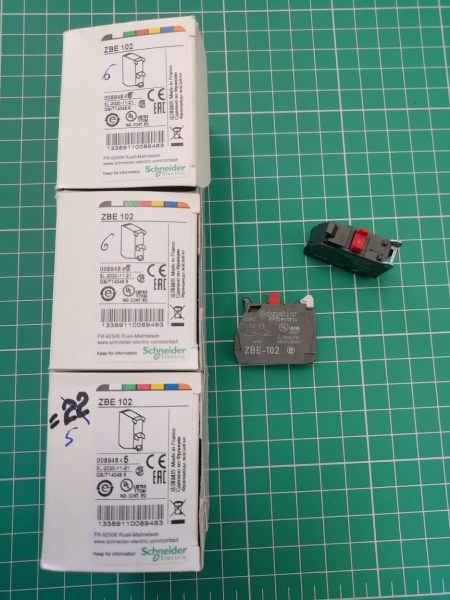 БЛОК-КОНТ.С КЛЕММ.ЗАЖ. ПОД ВИНТ 1НЗ Schneider Electric ZBE-102