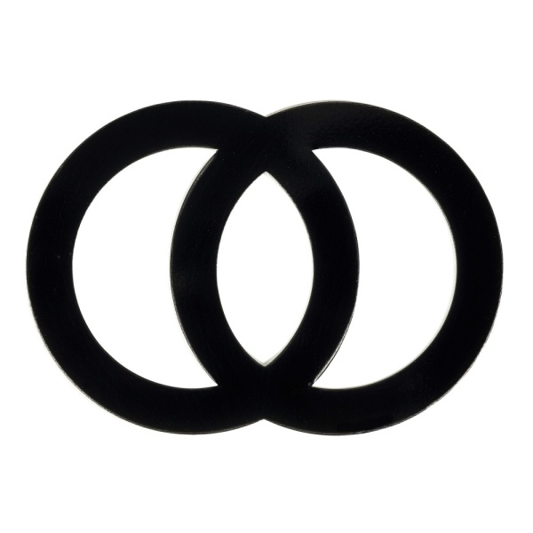 5 САМОКЛЕЯЩИХСЯ ЭТИКЕТОК ДЛЯ МНЕМОСХЕМ, СИМВОЛ "ТРАНСФОРМАТОР" (ЧЕРНЫЙ ЦВЕТ)