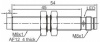 LANBAO LR08BN04DNOY-E1 индуктивный датчик M8x40мм NPN NO Sn=4мм разъём М8