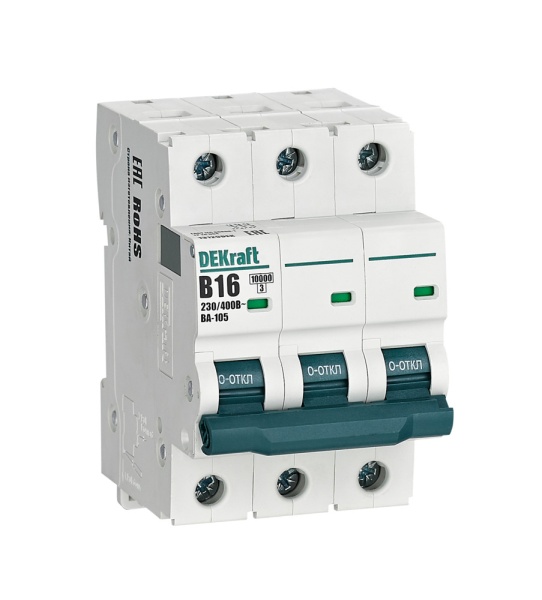 Авт. выкл. 3P 16A х-ка B ВА-105 10кА