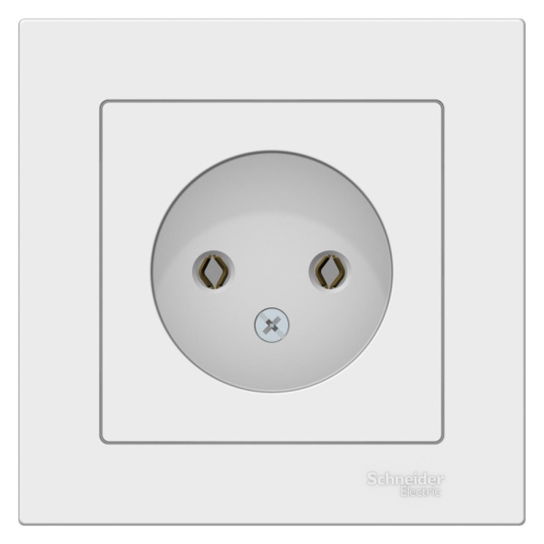 ATLASDESIGN РОЗЕТКА без заземления без шторок, 16А, в сборе, ЛОТОС
