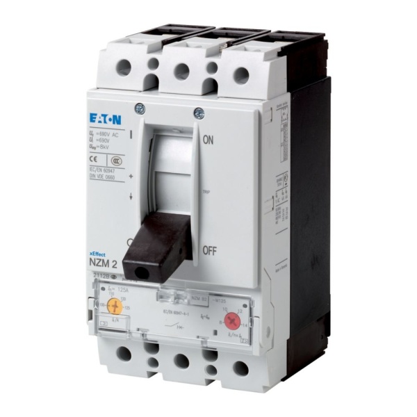 Авт. выключатель NZMB2-M125, 3P, 125A, 440VAC, 25kA, It=100_125A, Ie=1000_1750A, 45kW(400VAC), CLASS 10A