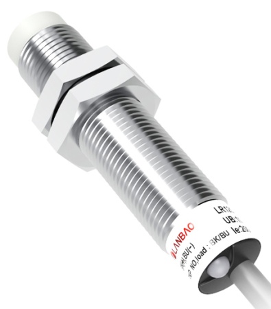LANBAO LR12XBN08DNOY Индуктивный датчик М12х59мм NPN NO Sn=8 мм кабель 2 м
