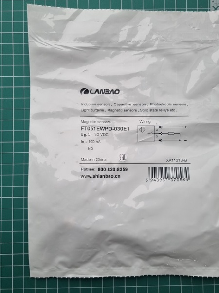 LANBAO FT051EWPO-030E1 датчик пневмоцилиндра 5х6х33мм PNP NO кабель 30см с разъемом M8