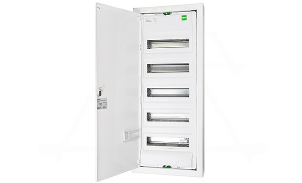 Щит настенный MSF 5x12M (60M), N/PE 2x(2x25+20x16mm2+19x10mm2), мет. дверь, белый RAL9016, 853x358x100mm, IP30