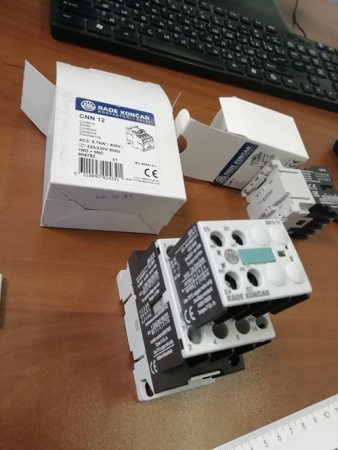 Контактор CNN 12 10 220/230V 50Hz, 3P, 12A/(25A по AC-1), 5.7kW(400VAC), 220/230VAC, 1NO