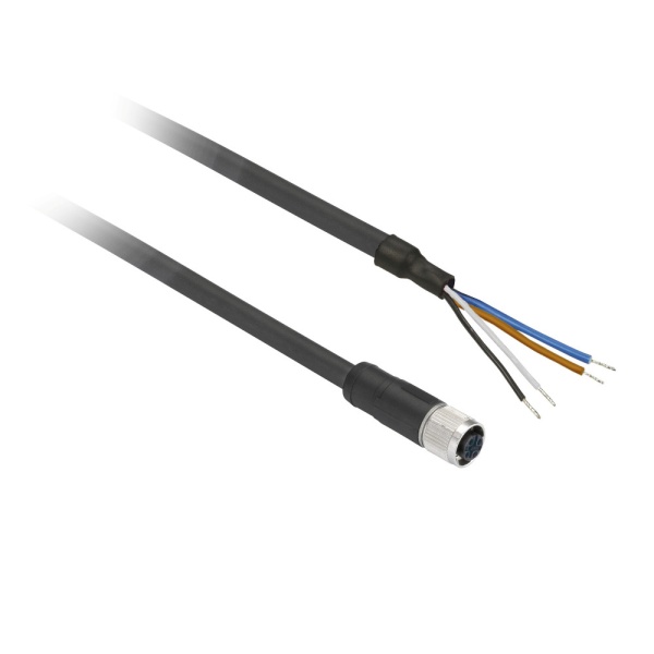 Кабель PUR 10 м с разъемом, прямой мама, M12, 5 pin XZCP1164L10
