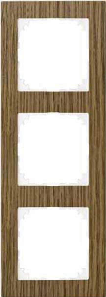 MERTEN M-Pure Decor РАМКА 3 поста, ДУБ/БЕЛЫЙ, SM