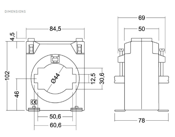 M70467 Трансформатор тока TCH8 1200/5A