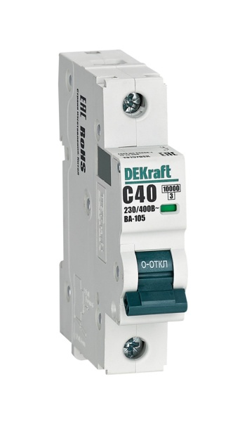 Авт. выкл. 1P 40A х-ка C ВА-105 10кА