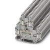 Клемма двухъярусная UTTB 2,5-2DIO/O-UL/UR-UL /5,2mm, винтовая, 2 диода 1N 4007, 4 присоед., 2,5(max 4)mm2, 24A, 500V, серая