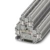 Клемма двухъярусная UTTB 2,5-2DIO/O-UL/UR-UL /5,2mm, винтовая, 2 диода 1N 4007, 4 присоед., 2,5(max 4)mm2, 24A, 500V, серая
