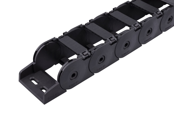 Кабельный канал открытый (внурт. высота 40мм, ширина 60мм), R изгиба 100мм, пластик HKP040060R5A