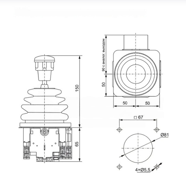 Промышленный джойстик QT-VCS LSSINE (QTVCS) устанавливается на башенные краны ZEPPELIN ZBK, Liebherr Litroniс, Liebherr FR.troniс, аналог Spohn & Burkhardt VCSO, KVCSO