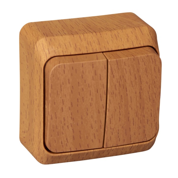 ЭТЮД О/У 2-клавишный ВЫКЛЮЧАТЕЛЬ 10 АХ, БУК