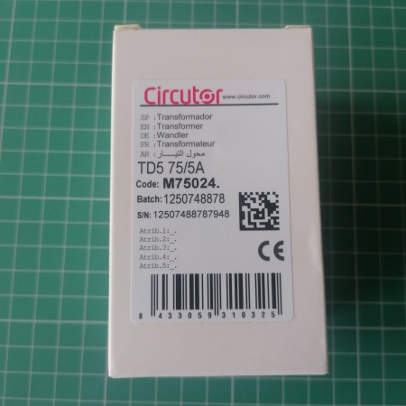 M75024 Трансформатор тока TD5 75/5A