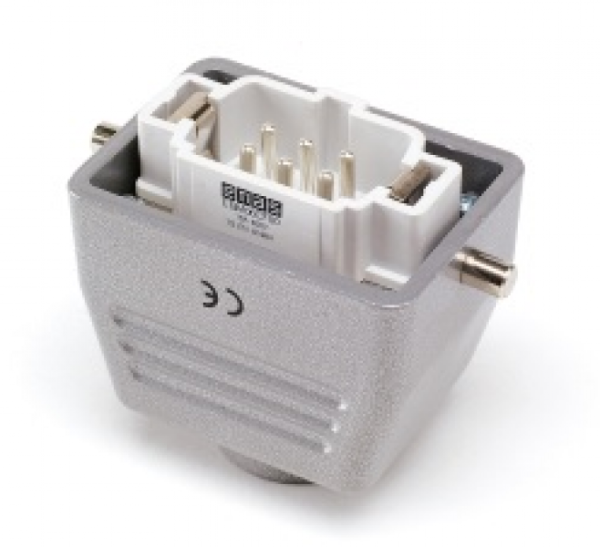 Кожух со штепселем металлический, 6 полюсов, 16A, верхний ввод (PG 16), IP65 EBM06FU30