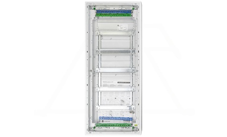 Щит настенный MSF 5x12M (60M), N/PE 2x(2x25+20x16mm2+19x10mm2), мет. дверь, белый RAL9016, 853x358x100mm, IP30