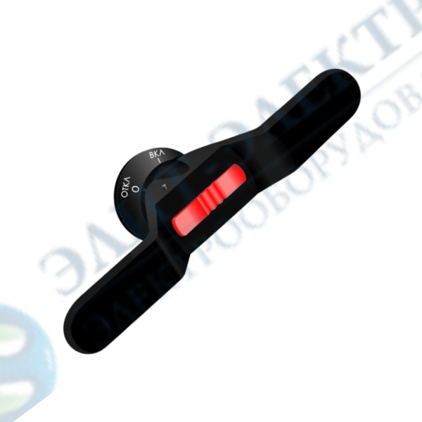 Ручка управления OHB150J12P-RUH (черная) c символами на русском для управления через дверь рубильниками типа ОТ1000..1600