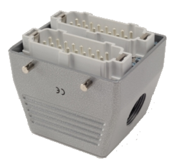 Вилка, боковой ввод, 32 полюса, 16А