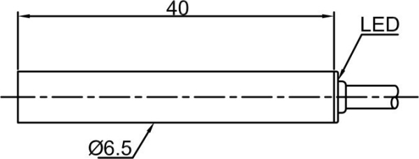 LANBAO LR6.5QBF02DPOY индуктивный датчик ?6.5 PNP NO Sn=2мм кабель 2м