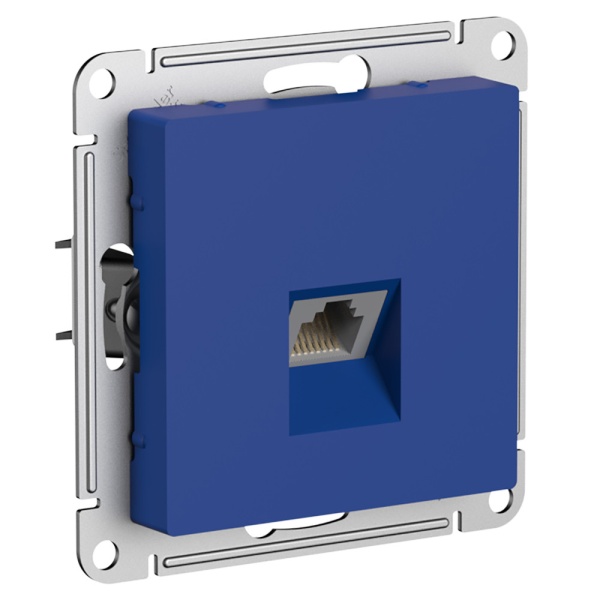 ATLASDESIGN РОЗЕТКА компьютерная RJ45 кат. 5e, механизм, АКВАМАРИН