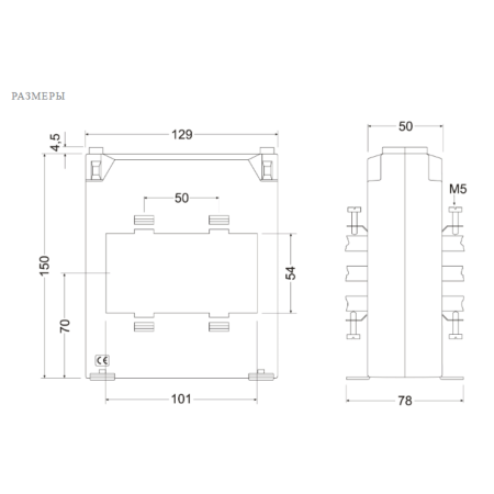 M70386 Трансформатор тока TC12 2500/5A