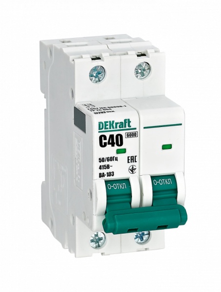 Авт. выкл. 2Р 40А х-ка C ВА-103 6кА нов.