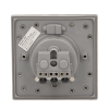 Розетка встраиваемая 2P+E, со шторками, IP44, 3680вт, нержавеющая сталь
