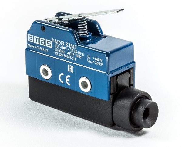 Мини-выключатель, привод рычаг 42мм (1ПК), металлический корпус (250В AC, 10А), IP65