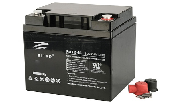 Батарея аккумуляторная Ritar RA12-45, F11(M6), 12V/45Ah, 169x198x166 HxLxW, 12.5kg, 12 лет