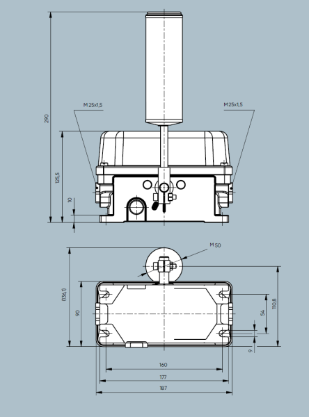 Аварийный выключатель, схода ленты SLS 011 Kiepe Elektrik SLS011 ( 92.064.251.011)