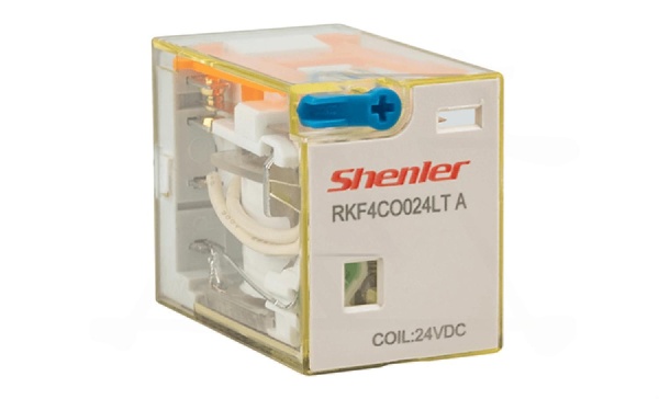 Реле RKF4CO024LTA, 4CO, 6A(250VAC/30VDC), 24VDC, AgSnO2/Au, мех. индикация, тест-кнопка с блокировкой, LED