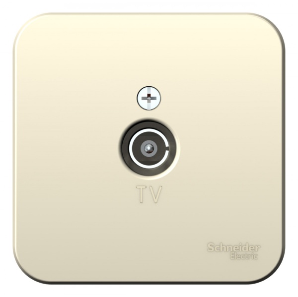 BLANCA О/У КОННЕКТОР ТВ, ИЗОЛ.ПЛ., МОЛОЧНЫЙ