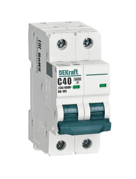 Авт. выкл. 2P 40A х-ка C ВА-105 10кА