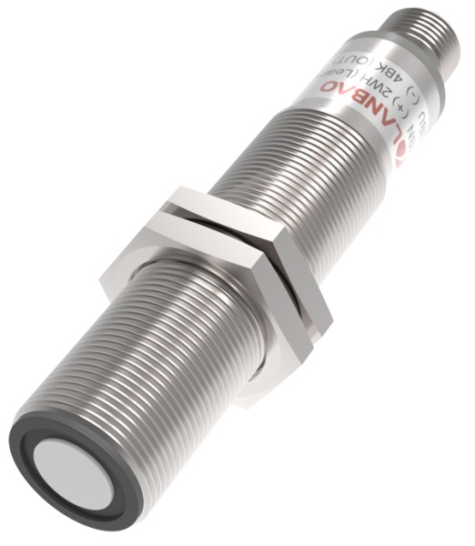 LANBAO UR18-CM1D2PB-E5 ультразвуковой датчик M18 2хPNP Sn=1м разъем М12
