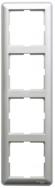 W59 4-постовая РАМКА, МАТОВЫЙ ХРОМ