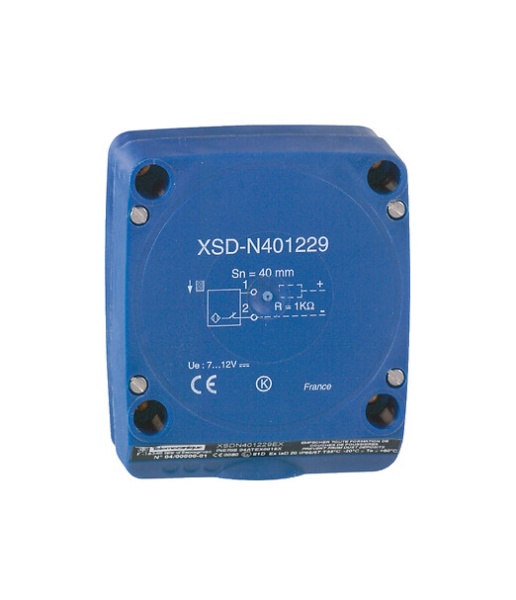 Inductive proximity sensors XS ATEX D, inductive sensor Namur, 80x80x40, plastic, Sn40mm, 7...12 VDC, terminals