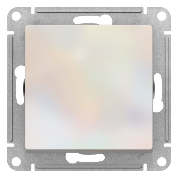 ATLASDESIGN 1-клавишный ВЫКЛЮЧАТЕЛЬ 2-полюсный, 10АХ, механизм, ЖЕМЧУГ