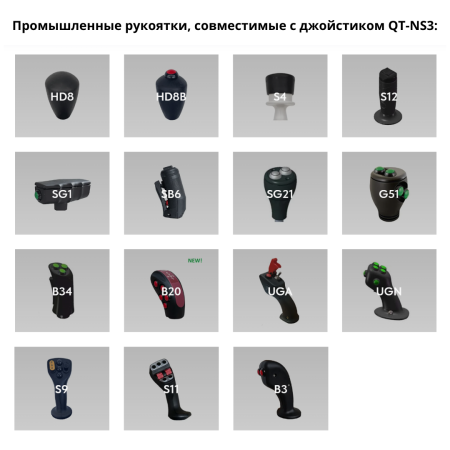 Промышленный джойстик QT-NS3 LSSINE (QTNS3), подходит для замены  Gessmann V85/VV85, V8/VV8, Spohn & Burkhardt NS3