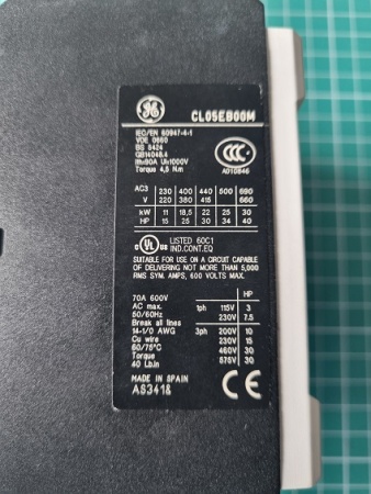 Контактор 4P (2NO+2NC) 40A AC-3 CL05EB00MN кат. с электр. модулем 220-250V AC /DC 