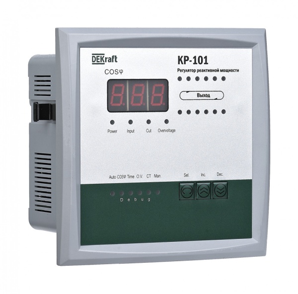 Регулятор реактивной мощности 380В, 4 ступеней, КР-101 DEKraft